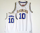 Oklahoma Savages #10 Dennis Rodman White College Basketball Mesh Jersey,baseball caps,new era cap wholesale,wholesale hats